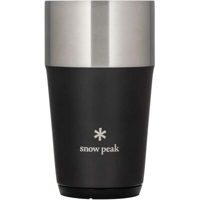Snow Peak Black 470ml Tumbler - Vacuum Insulated - Outdoor Durable Snow Peak Black 470ml Tumbler - Vacuum Insulated - Outdoor Durable