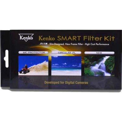 Kenko Smart Filter-Set - 77mm Circular Polarizer, ND8 & Schutz - Kamerazubehör Kenko Smart Filter-Set - 77mm Circular Polarizer, ND8 & Schutz - Kamerazubehör