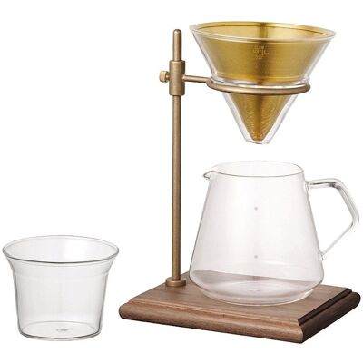 Zestaw filtrów do kawy Kinto SCS-S02 - 4 filiżanki - Odporne na ciepło szkło Zestaw filtrów do kawy Kinto SCS-S02 - 4 filiżanki - Odporne na ciepło szkło