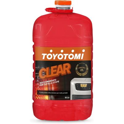 Combustible Líquido Toyotomi Clear - 10L - Sin olor, A base de gas Combustible Líquido Toyotomi Clear - 10L - Sin olor, A base de gas