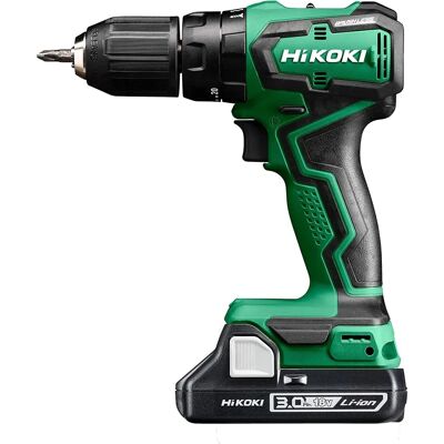 Perceuse-visseuse Hitachi Hikoki sans fil 18V - 55 Nm - 2 Batteries - Publicité Perceuse-visseuse Hitachi Hikoki sans fil 18V - 55 Nm - 2 Batteries - Publicité