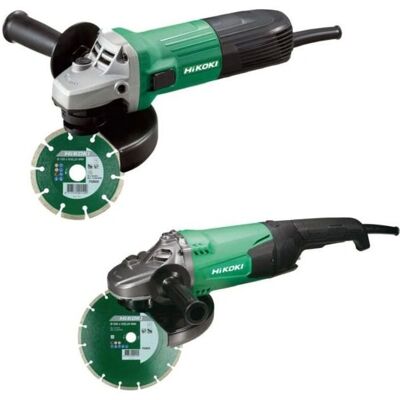 Set de Amoladoras HIKOKI - G13STA, G23ST, 2 Discos Diamantes Set de Amoladoras HIKOKI - G13STA, G23ST, 2 Discos Diamantes