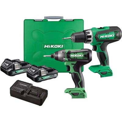 Hitachi Hikoki KC18DFXJAZ 18V Cordless Drill & Impact Twin Pack - Power Tools Hitachi Hikoki KC18DFXJAZ 18V Cordless Drill & Impact Twin Pack - Power Tools