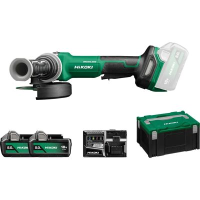 HiKOKI G1813DF WQZ Amoladora Inalámbrica - 125mm - 18V - BL - Interruptor de Seguridad HiKOKI G1813DF WQZ Amoladora Inalámbrica - 125mm - 18V - BL - Interruptor de Seguridad