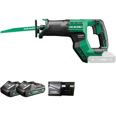 Hikoki Bajonettsag Cr18dma - Kompakt, lett, 18V, 4Ah, med 2 batterier Hikoki Bajonettsag Cr18dma - Kompakt, lett, 18V, 4Ah, med 2 batterier
