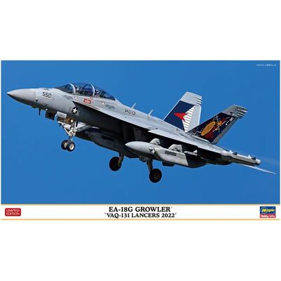 Hasegawa 1/72 EA-18G GROWLER VAQ-131 LANCERS - Modellbausatz Hasegawa 1/72 EA-18G GROWLER VAQ-131 LANCERS - Modellbausatz