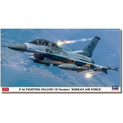 Hasegawa 1/48 F-16 Fighting Falcon Koreańskie Siły Powietrzne - Zestaw bez malowania Hasegawa 1/48 F-16 Fighting Falcon Koreańskie Siły Powietrzne - Zestaw bez malowania