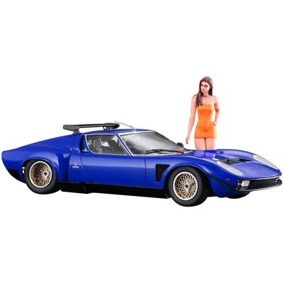 NIPPON Hasegawa Lamborghini Jota SVR Figurka dziewczynka Model plastiku - 1/24 NIPPON Hasegawa Lamborghini Jota SVR Figurka dziewczynka Model plastiku - 1/24