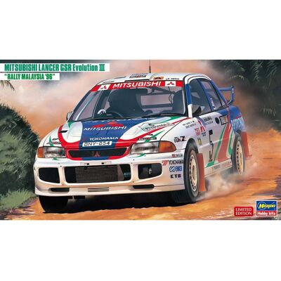 Hasegawa Mitsubishi Lancer GSR Evo III - Modello in scala 1:24 Hasegawa Mitsubishi Lancer GSR Evo III - Modello in scala 1:24