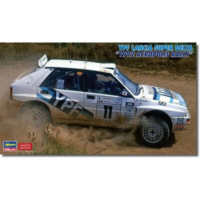 Hasegawa YPF Lancia Super Delta 1992 Arlopolis Rally Plastmodell - Set Hasegawa YPF Lancia Super Delta 1992 Arlopolis Rally Plastmodell - Set