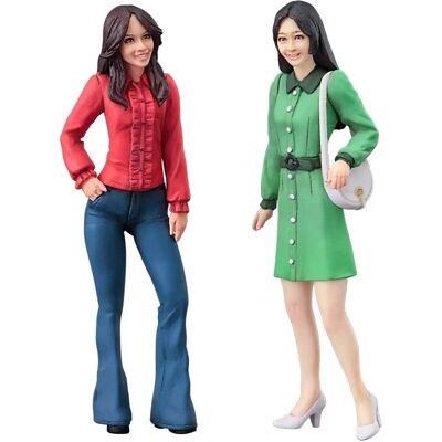 Hasegawa 1/24 Kvinnlig Figur Plastmodell - 70-tal Stil Hasegawa 1/24 Kvinnlig Figur Plastmodell - 70-tal Stil