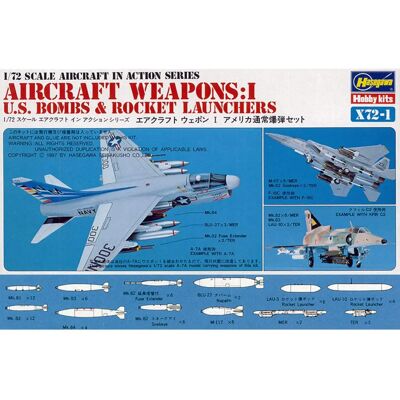 Hasegawa Force Aérienne Américaine Arme 1/72 - Modèle en Plastique - Publicité Hasegawa Force Aérienne Américaine Arme 1/72 - Modèle en Plastique - Publicité