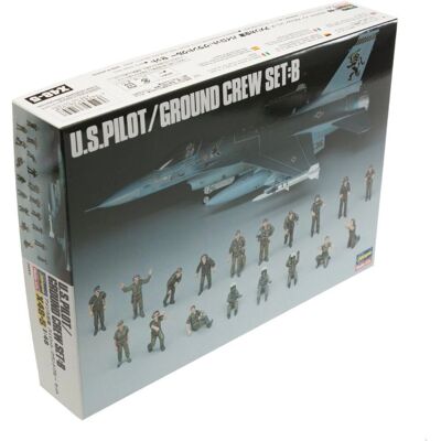 Hasegawa US Air Force Crew Set B 1/48 - Plastikkit Hasegawa US Air Force Crew Set B 1/48 - Plastikkit