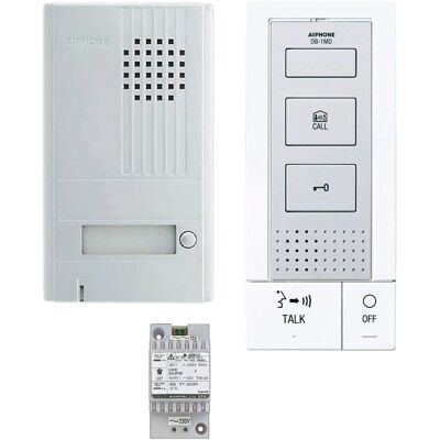 Aiphone - Kit interfono audio a 2 fili in alluminio superficie - DBS1AP Aiphone - Kit interfono audio a 2 fili in alluminio superficie - DBS1AP