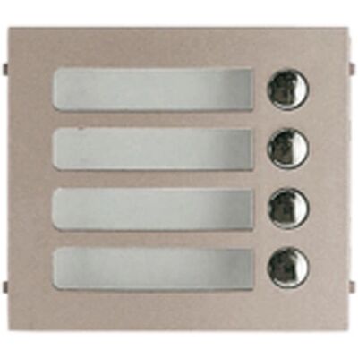 AIPHONE Panel d'Interphone - 4 Boutons d'Appel - Alliage Métallique - Protection Durable - Publicité AIPHONE Panel d'Interphone - 4 Boutons d'Appel - Alliage Métallique - Protection Durable - Publicité