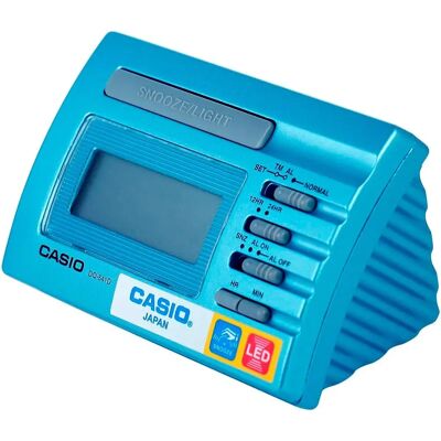 Réveil numérique Casio DQ-541D-2 bleu clair - réveil - Publicité Réveil numérique Casio DQ-541D-2 bleu clair - réveil - Publicité