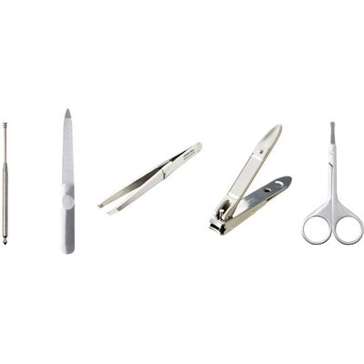 Conjunto de manicure Green Bell G-3106 - Aço inoxidável, Preto Conjunto de manicure Green Bell G-3106 - Aço inoxidável, Preto