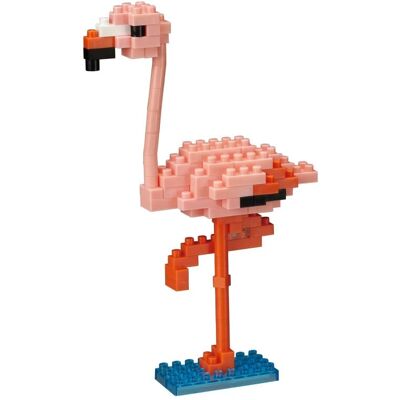 Bandai Nanoblock Fenicottero Rosa - Figura di Costruzione a Blocchi Bandai Nanoblock Fenicottero Rosa - Figura di Costruzione a Blocchi
