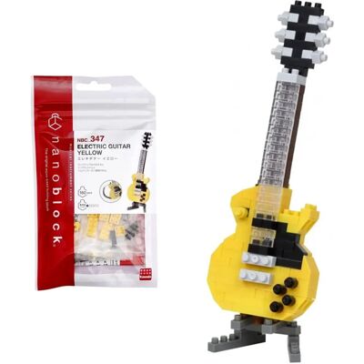 Nanoblock Chitarra Elettrica Gialla - Chitarra Elettrica Nanoblock Chitarra Elettrica Gialla - Chitarra Elettrica