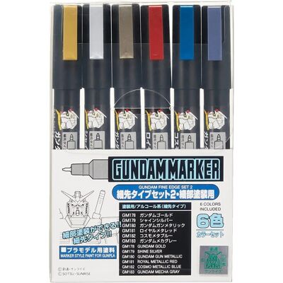Zestaw Cienkiej Krawędzi AMS-126 od Bandai - Markery do Gundam Zestaw Cienkiej Krawędzi AMS-126 od Bandai - Markery do Gundam