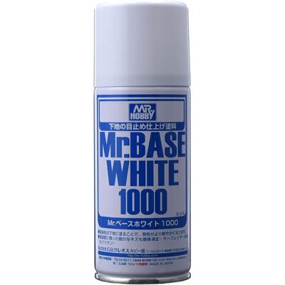 Gunze Mr. Base White 1000 Spray - Peinture en bombe acrylique - Peinture en spray - Bombe de peinture - Peinture - Kit de modèle - Publicité Gunze Mr. Base White 1000 Spray - Peinture en bombe acrylique - Peinture en spray - Bombe de peinture - Peinture - Kit de modèle - Publicité