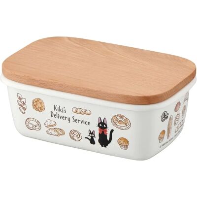 Skater Studio Ghibli Kiki's Delivery Service piatto di burro con coperchio in legno 500 ml - Beurrier Skater Studio Ghibli Kiki's Delivery Service piatto di burro con coperchio in legno 500 ml - Beurrier