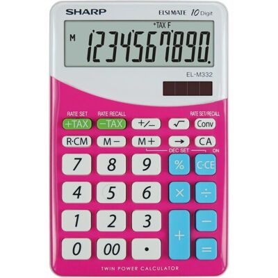 Rózsaszín Sharp EL-M332 Pénzügyi számológép - Asztali kalkulátor Rózsaszín Sharp EL-M332 Pénzügyi számológép - Asztali kalkulátor