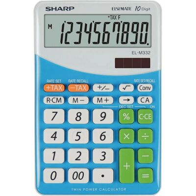 Sharp EL M332 BBL - Kék pénzügyi asztali számológép Sharp EL M332 BBL - Kék pénzügyi asztali számológép