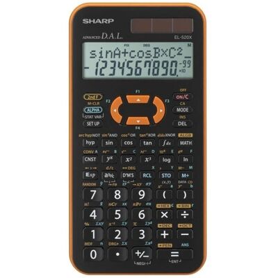 Sharp EL-520X - Wissenschaftlicher Taschenrechner mit 10 Ziffern, 2-zeilige Anzeige - Taschenrechner Sharp EL-520X - Wissenschaftlicher Taschenrechner mit 10 Ziffern, 2-zeilige Anzeige - Taschenrechner