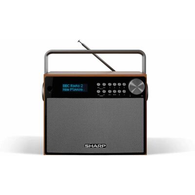Rádio digital portátil Sharp DR-P350 - Alarme Rádio digital portátil Sharp DR-P350 - Alarme