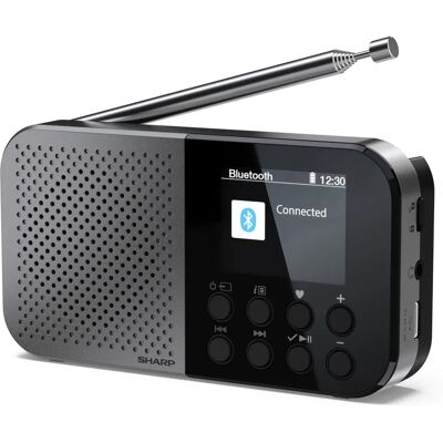 Kompakti radio Sharp DR-P520(GY) - Bluetooth, DAB+/FM, LCD, 120 kanavat Kompakti radio Sharp DR-P520(GY) - Bluetooth, DAB+/FM, LCD, 120 kanavat