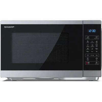 Sharp YC-MG252AE-S - Noir, Argent - Four à micro-ondes avec gril - Publicité Sharp YC-MG252AE-S - Noir, Argent - Four à micro-ondes avec gril - Publicité