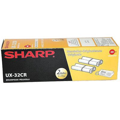 Fita de fax preta Sharp UX-32CR - 100 páginas - 2 peças - Acessórios para fax Fita de fax preta Sharp UX-32CR - 100 páginas - 2 peças - Acessórios para fax