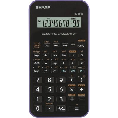 Calculatrice Sharp EL-501X - Scientifique, 131 Fonctions - Publicité Calculatrice Sharp EL-501X - Scientifique, 131 Fonctions - Publicité