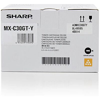 Sharp MXC30GTY Gelb Tonerpatrone - 6K Seiten, OEM, für Sharp MX-C250F/300W Sharp MXC30GTY Gelb Tonerpatrone - 6K Seiten, OEM, für Sharp MX-C250F/300W