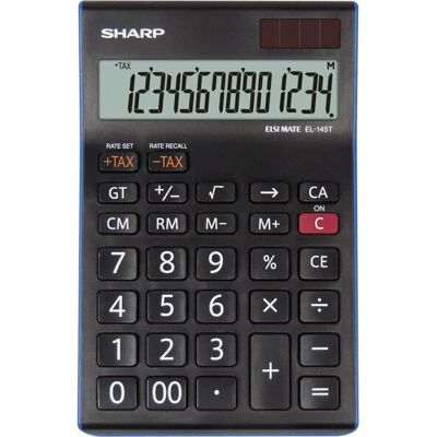 Calculatrice Sharp EL-145T - Financières de Bureau - Noir Calculatrice Sharp EL-145T - Financières de Bureau - Noir