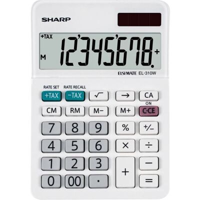 Sharp EL-310W Weiß Taschenrechner - Rechner Sharp EL-310W Weiß Taschenrechner - Rechner