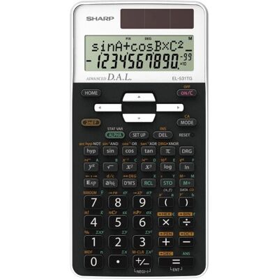 Sharp EL-531TG Taschenrechner - Schwarz, Weiß Sharp EL-531TG Taschenrechner - Schwarz, Weiß