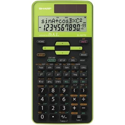 Sharp EL-531TG Grüne wissenschaftliche Taschenrechner - Rechner Sharp EL-531TG Grüne wissenschaftliche Taschenrechner - Rechner