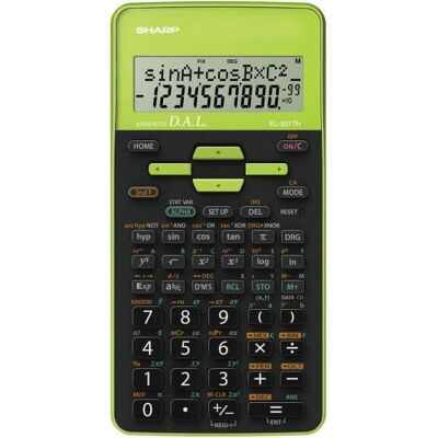Sharp EL-531TH Wissenschaftlicher Taschenrechner - Schwarz, Grün Sharp EL-531TH Wissenschaftlicher Taschenrechner - Schwarz, Grün