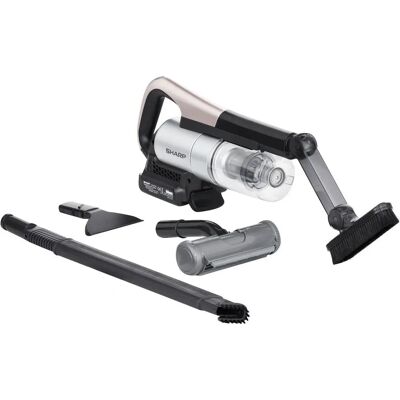 Sharp VW-CA1XE - Lichtgewicht, 2 Batterijen, Wasbaar Filter - Staalstofzuiger Sharp VW-CA1XE - Lichtgewicht, 2 Batterijen, Wasbaar Filter - Staalstofzuiger