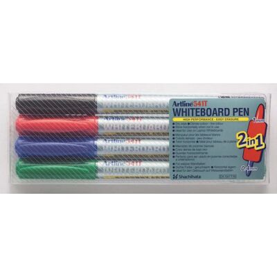 Artline 2-in-1 Whiteboard Marker Fin/Superfine Assortment - Whiteboard Marker Artline 2-in-1 Whiteboard Marker Fin/Superfine Assortment - Whiteboard Marker