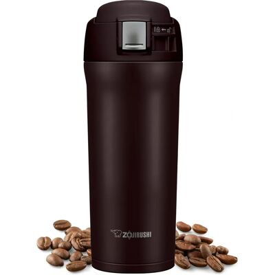 Taza de viaje Zojirushi - Aislamiento al vacío, Marrón - Taza de viaje Taza de viaje Zojirushi - Aislamiento al vacío, Marrón - Taza de viaje