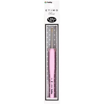 Agulha de crochê em aço Tulip 2 1.50mm - Pegador ergonômico Softgrip Agulha de crochê em aço Tulip 2 1.50mm - Pegador ergonômico Softgrip