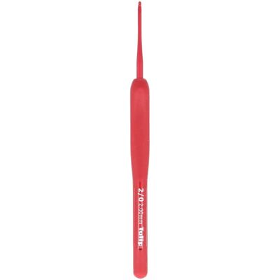 Gancho de crochê ergonômico Softgrip Tulip - 2/0 - 2mm - Vermelho Gancho de crochê ergonômico Softgrip Tulip - 2/0 - 2mm - Vermelho