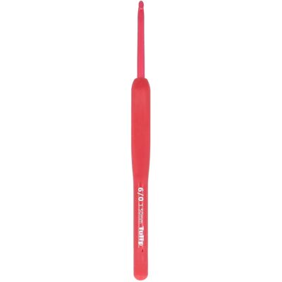 Tulip Ergonomisk Röd Häkelnål - 3,5mm Tulip Ergonomisk Röd Häkelnål - 3,5mm