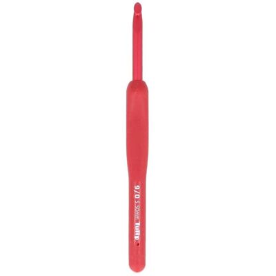 Gancho de crochê ergonômico vermelho Tulip - #5.5 - 14cm Gancho de crochê ergonômico vermelho Tulip - #5.5 - 14cm
