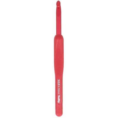 Gancho de crochê ergonômico vermelho Tulip Etimo - 6,5mm - Acessório de crochê Gancho de crochê ergonômico vermelho Tulip Etimo - 6,5mm - Acessório de crochê