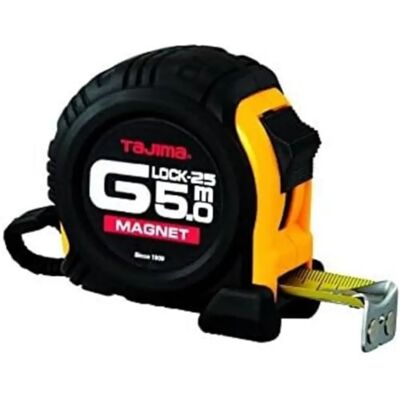 Tajima Measuring Tape - Extra resistant case, magnetic end hook, 5/25m length - Measuring Tape Tajima Measuring Tape - Extra resistant case, magnetic end hook, 5/25m length - Measuring Tape