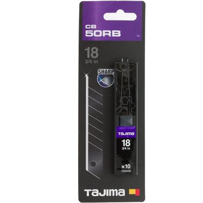 Tajima CB50RB Ersatzklingen - 18mm, 10 Stück Tajima CB50RB Ersatzklingen - 18mm, 10 Stück